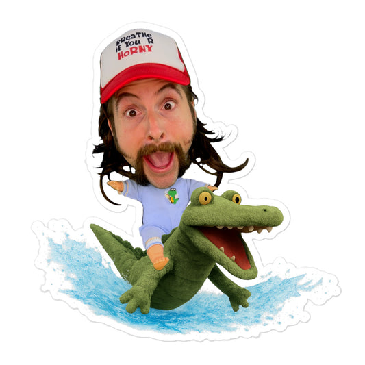 Gator Ridin' Florida Baby Bubble-free stickers