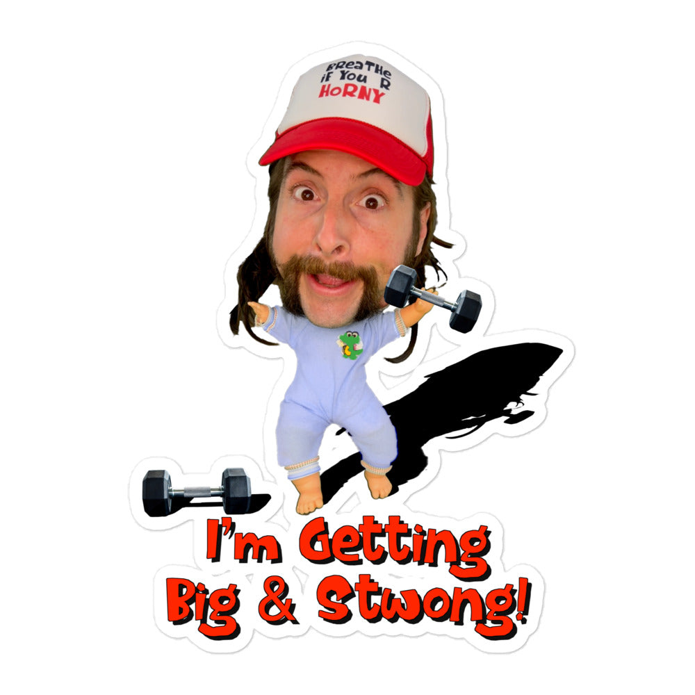 Florida Baby™: "Big And Stwong" Bubble-free stickers